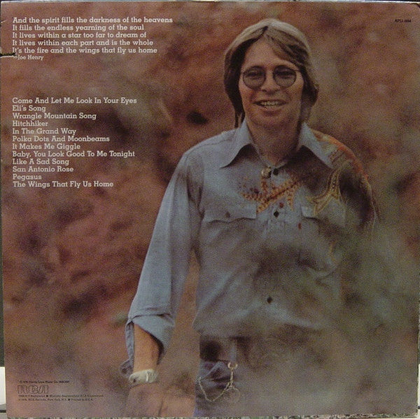 John Denver : Spirit (LP, Album, Ind)