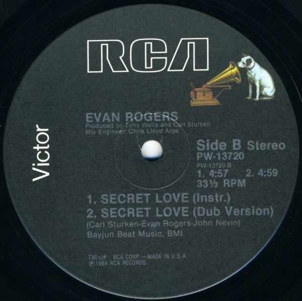 Evan Rogers : Secret Love (12")