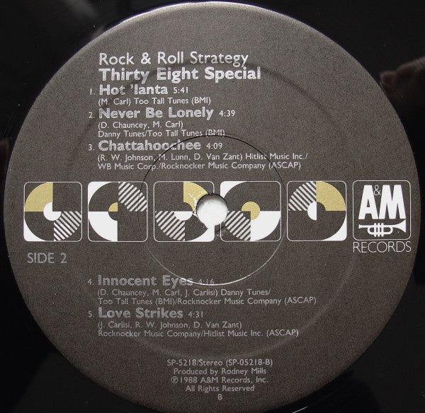 Thirty Eight Special* : Rock & Roll Strategy (LP, Album)