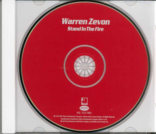 Warren Zevon : Stand In The Fire (CD, Album, RE, RM)