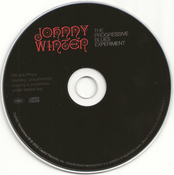 Johnny Winter : The Progressive Blues Experiment (CD, Album, RE, RM)