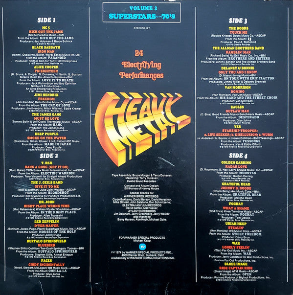 Various : Heavy Metal - 24 Electrifying Performances (2xLP, Comp, Ter)