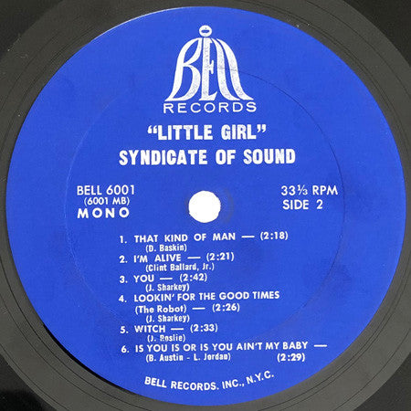 Syndicate Of Sound : Little Girl (LP, Album, Mono)