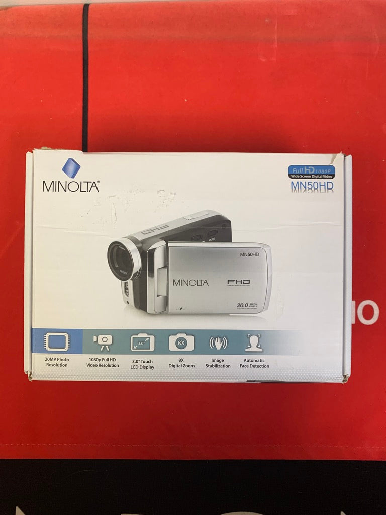 Minola MN50HD 20.0 MegaPixel Camera Recorder Camcorder /w Box and Instructions