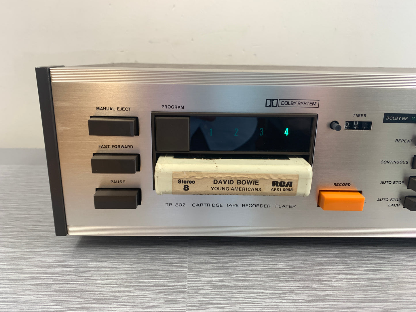 Realistic TR-802 8-Track Cartridge Tape Recorder