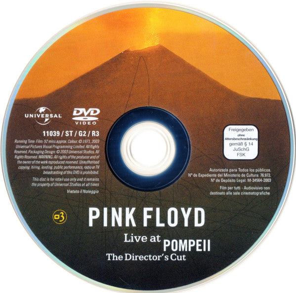 Pink Floyd : Live At Pompeii (The Director's Cut) (DVD-V, Copy Prot., PAL)