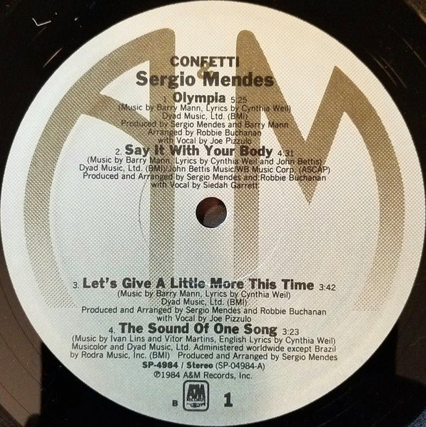 Sergio Mendes* : Confetti (LP, Album, B E)