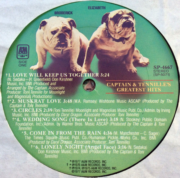 Captain & Tennille* : Captain & Tennille's Greatest Hits (LP, Comp, Club, San)