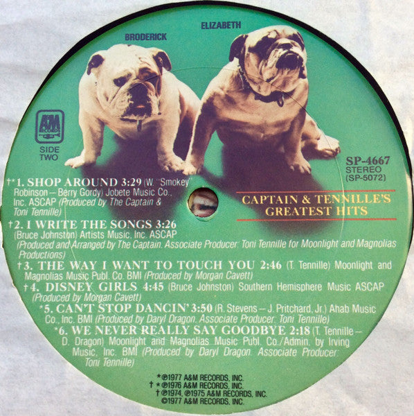 Captain & Tennille* : Captain & Tennille's Greatest Hits (LP, Comp, Club, San)