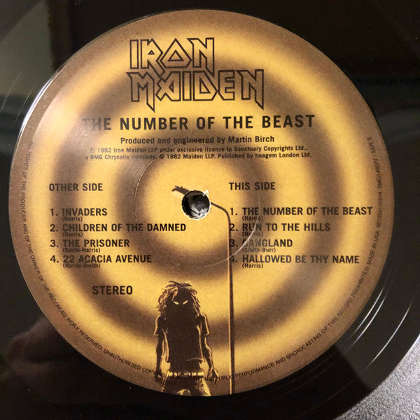 Iron Maiden : The Number Of The Beast (LP, Album, RE, RM, 180)