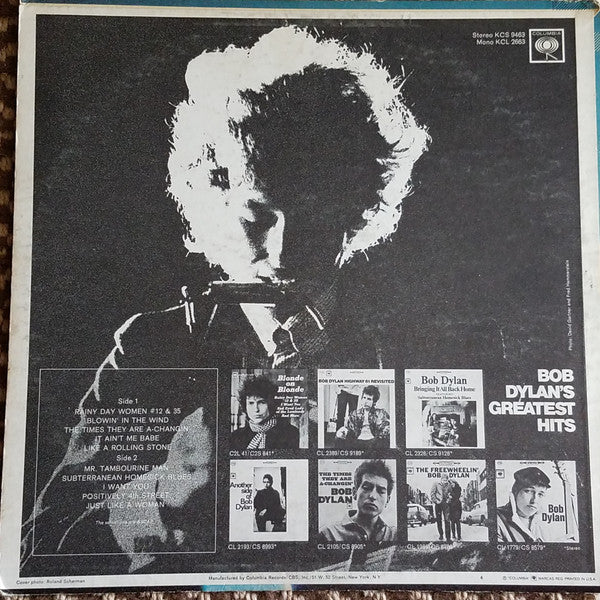 Bob Dylan : Bob Dylan's Greatest Hits (LP, Comp)