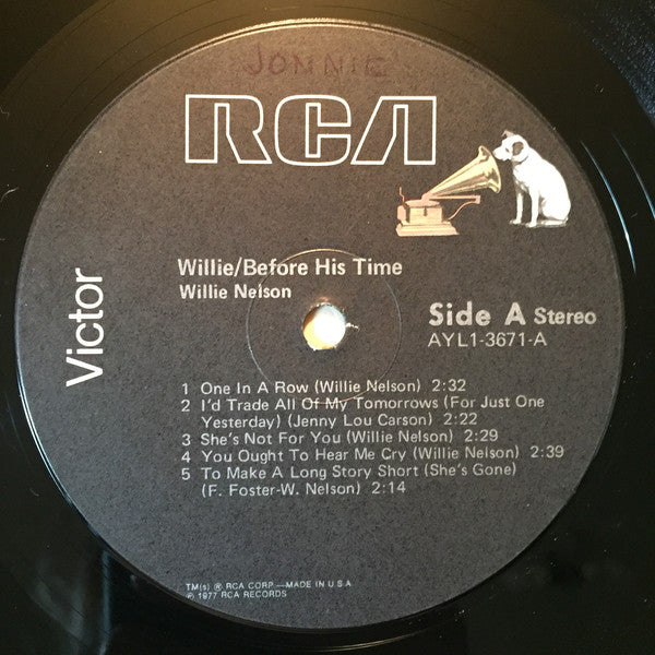 Willie Nelson : Willie - Before His Time (LP, Comp, Ind)