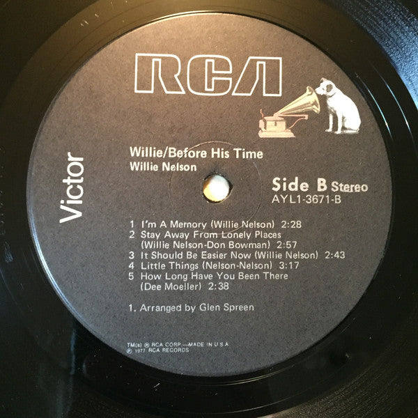 Willie Nelson : Willie - Before His Time (LP, Comp, Ind)