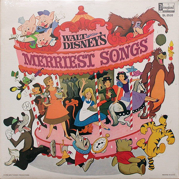 Various : Walt Disney's Merriest Songs (LP, Album, Comp, Mono)