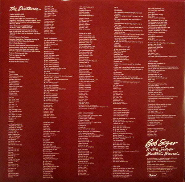 Bob Seger & The Silver Bullet Band* : The Distance (LP, Album, Win)