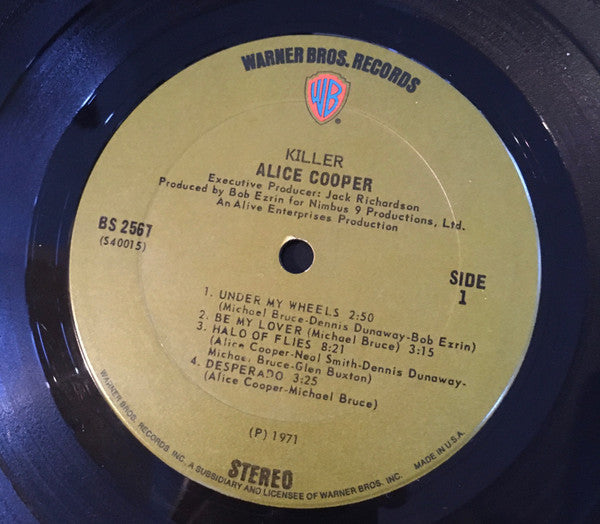 Alice Cooper : Killer (LP, Album, Uni)