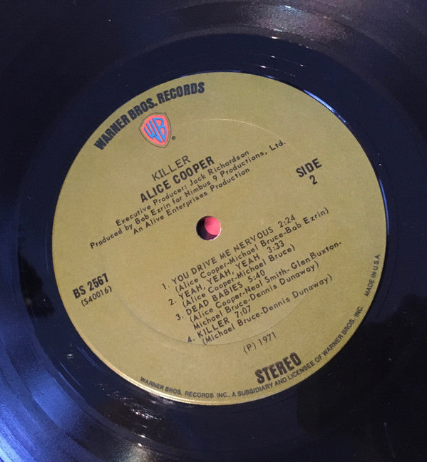 Alice Cooper : Killer (LP, Album, Uni)