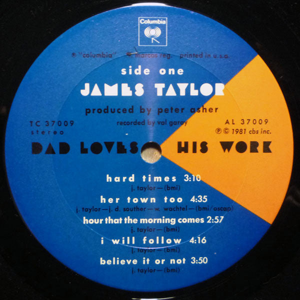 James Taylor (2) : Dad Loves His Work (LP, Album, Pit)