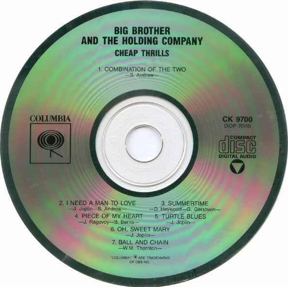 Big Brother & The Holding Company : Cheap Thrills (CD, Album, RE)