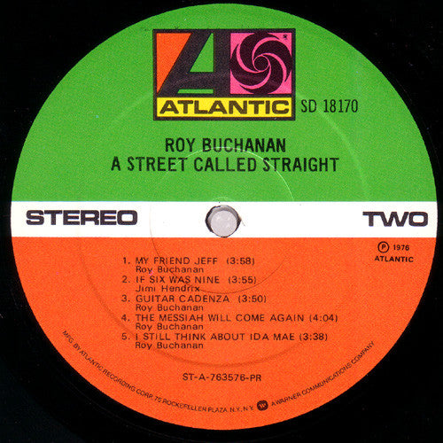 Roy Buchanan : A Street Called Straight (LP, Album, PR )