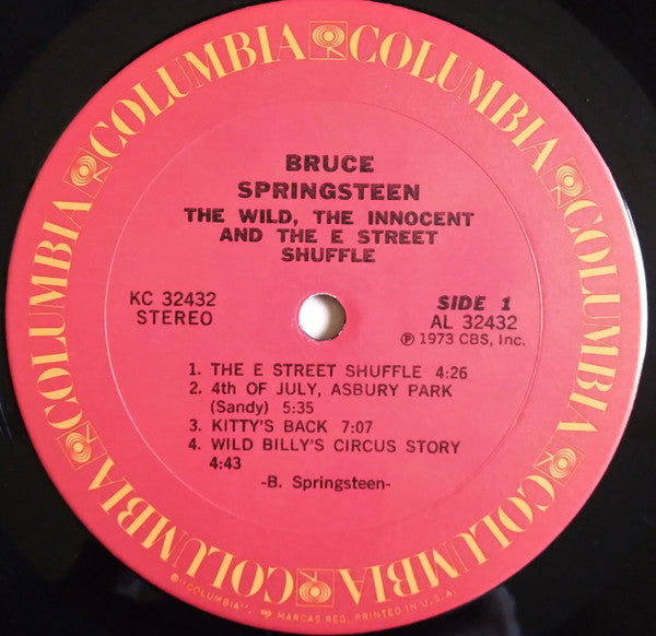 Bruce Springsteen : The Wild, The Innocent &  The E Street Shuffle (LP, Album, Pit)