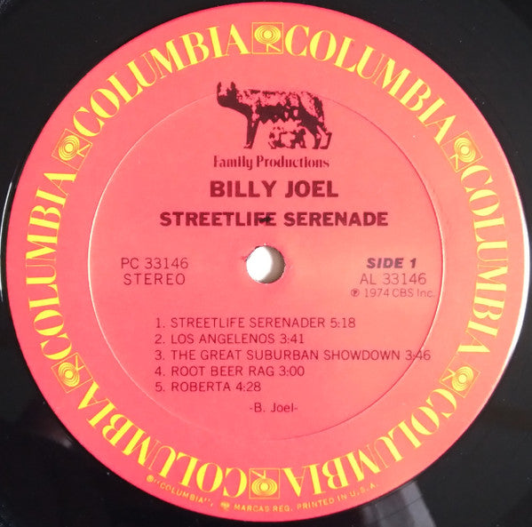 Billy Joel : Streetlife Serenade (LP, Album, Mix)