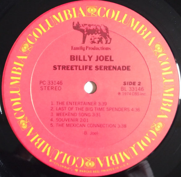 Billy Joel : Streetlife Serenade (LP, Album, Mix)