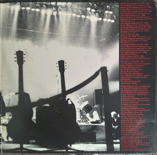 Eagles : Eagles Live (2xLP, Album, SP )