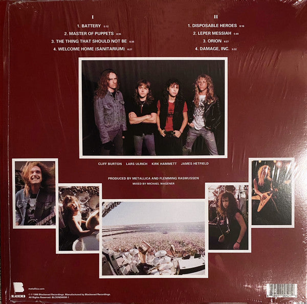 Metallica : Master Of Puppets (LP, Album, RE, RM, RP, "32)