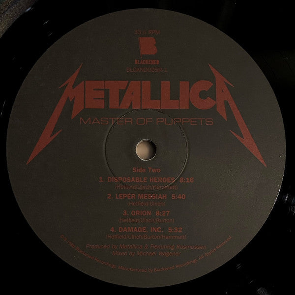 Metallica : Master Of Puppets (LP, Album, RE, RM, RP, "32)