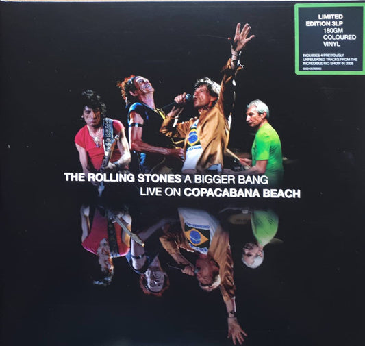 The Rolling Stones : A Bigger Bang Live On Copacabana Beach (LP, Gre + LP, Yel + LP, Blu + Album, Ltd, RM)