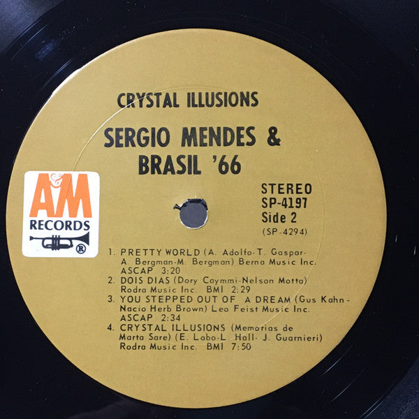 Sergio Mendes & Brasil '66* : Crystal Illusions (LP, Album, Pit)