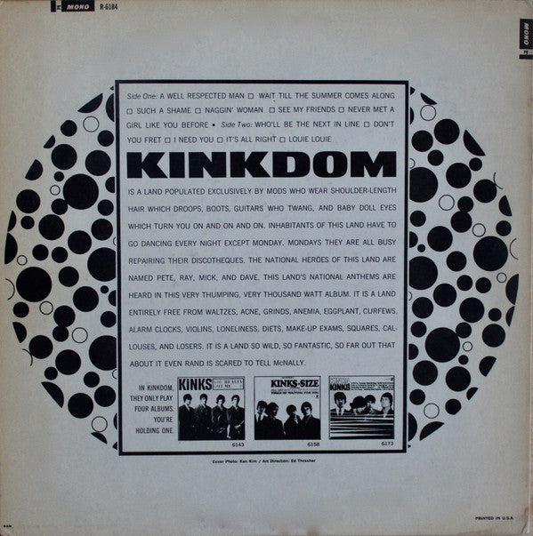 Kinks Size 2024 Mono LP, 1965