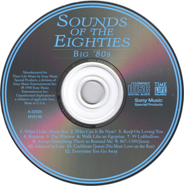 Various : Sounds Of The Eighties - Big '80s (CD, Comp)