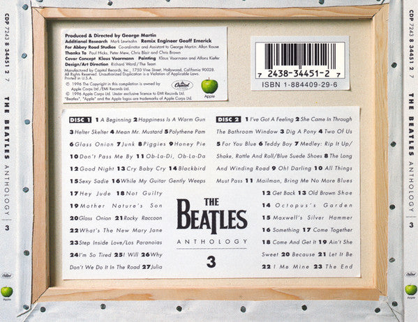 The Beatles : Anthology 3 (2xCD, Album, Mono)