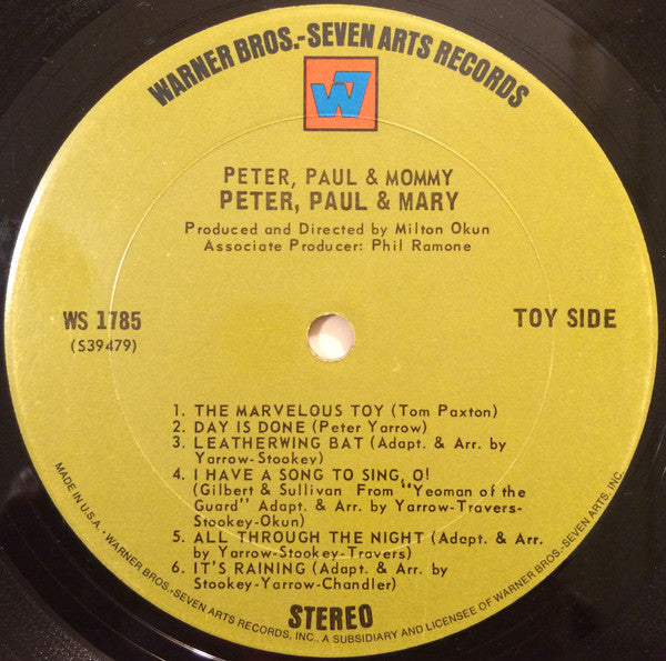 Peter, Paul And Mary* : Peter, Paul And Mommy (LP, Album, Pit)