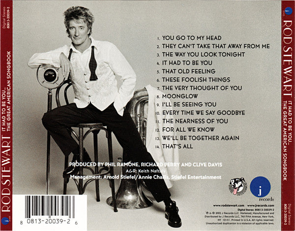 Rod Stewart : It Had  To Be You... The Great American Songbook (CD, Album)