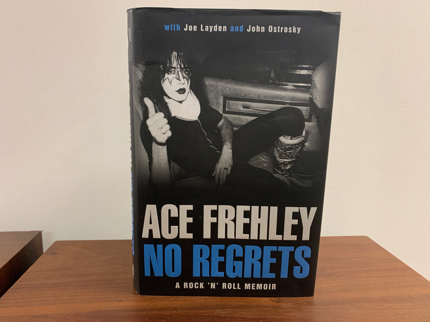 "No Regrets: A Rock 'N' Roll Memoir" by Ace Frehley Hardcover Book