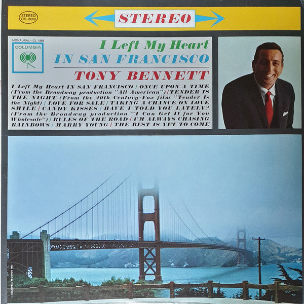 Tony Bennett : I Left My Heart In San Francisco (LP, Album, San)