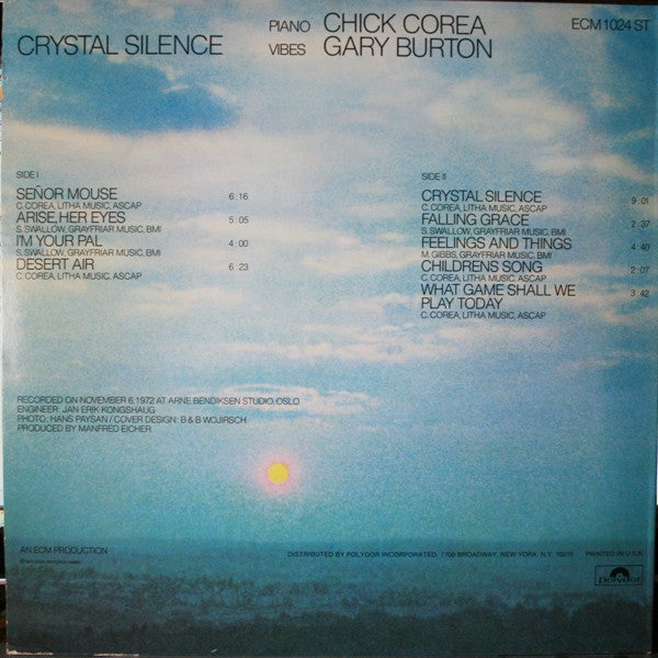 Gary Burton - Chick Corea* : Crystal Silence (LP, Album, All)