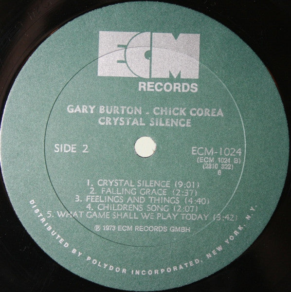 Gary Burton - Chick Corea* : Crystal Silence (LP, Album, All)