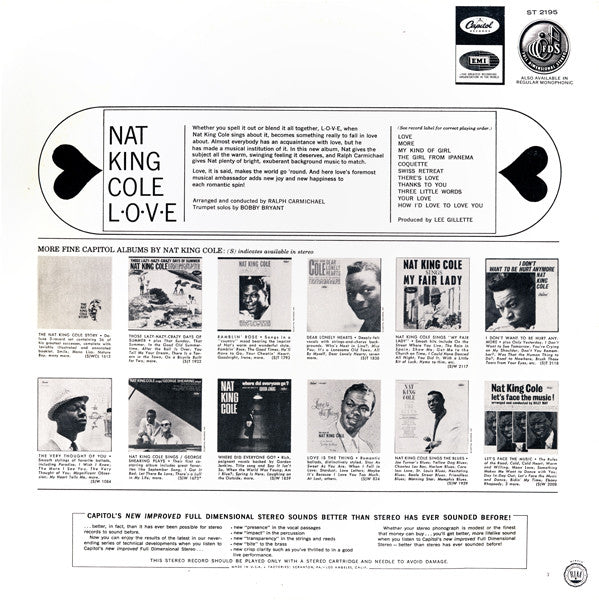 Nat King Cole : L-O-V-E (LP, Album)