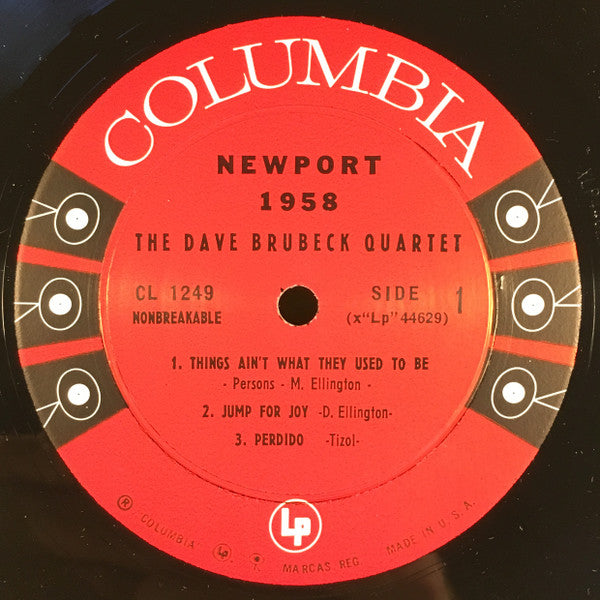 The Dave Brubeck Quartet : Newport 1958 (LP, Album, Mono)