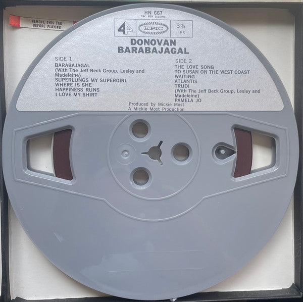 Donovan : Barabajagal (Reel, 4tr Stereo, 7" Reel, Album)