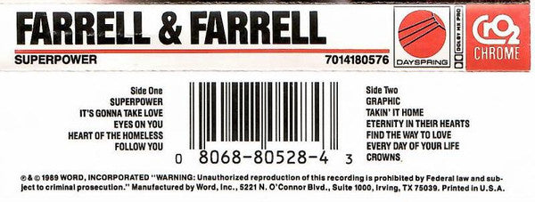 Farrell & Farrell* : Superpower (Cass, Album)