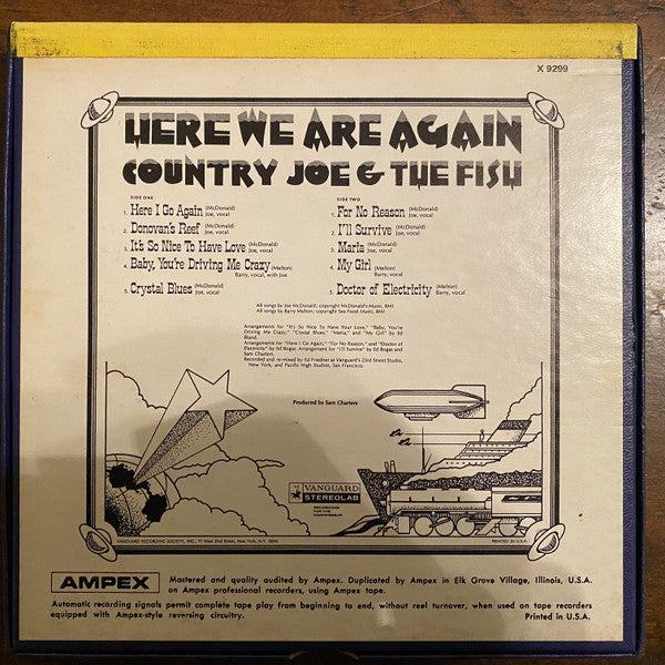 Country Joe And The Fish : Here We Are Again (Reel, 4tr Stereo, 7" Reel)