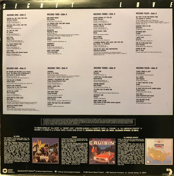 Various : Secret Love (4xLP, Comp)