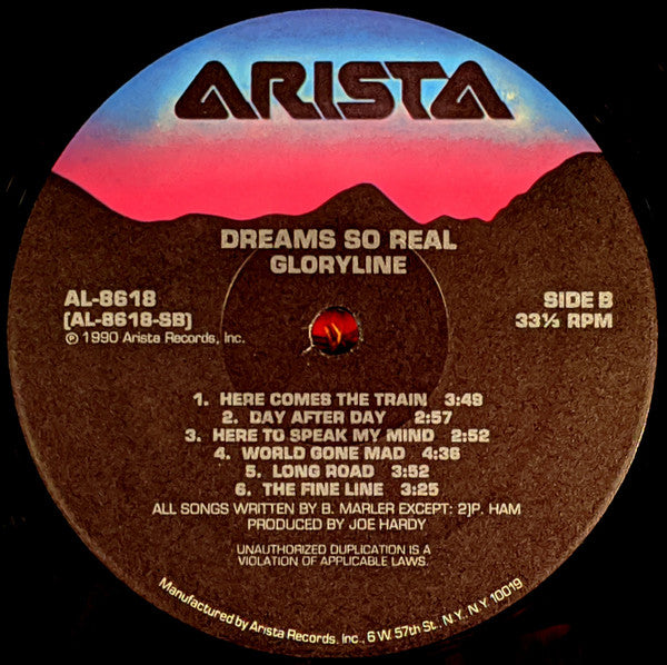 Dreams So Real : Gloryline (LP, Album)