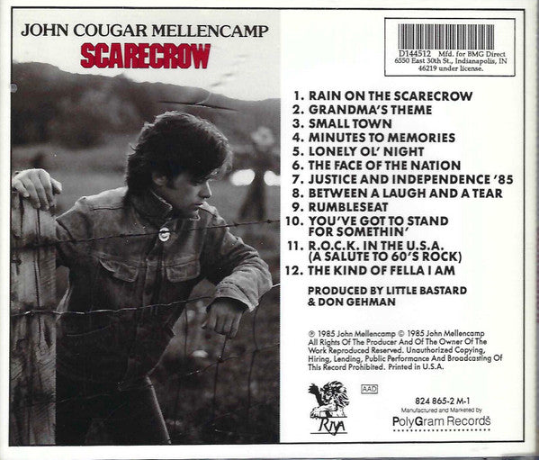 John Cougar Mellencamp : Scarecrow (CD, Album, Club, RE)