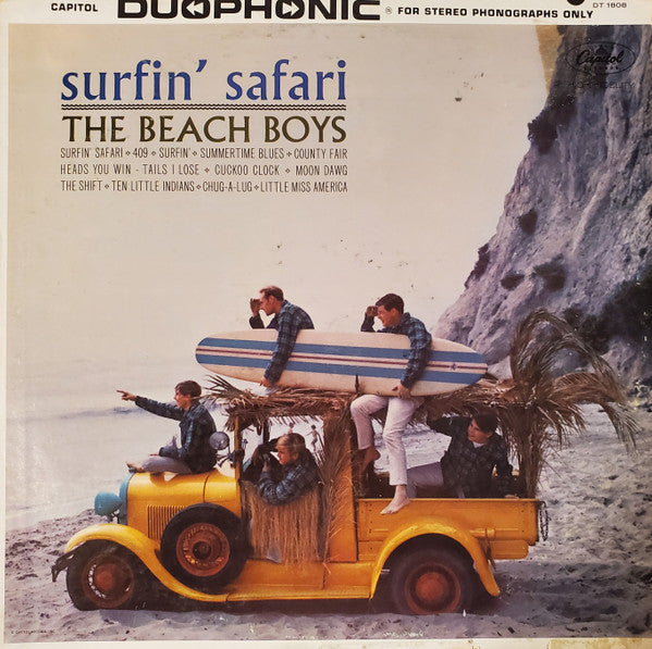 The Beach Boys : Surfin' Safari (LP, Album, Scr)